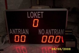 Lampu Display Papan Antrian Queue Board System